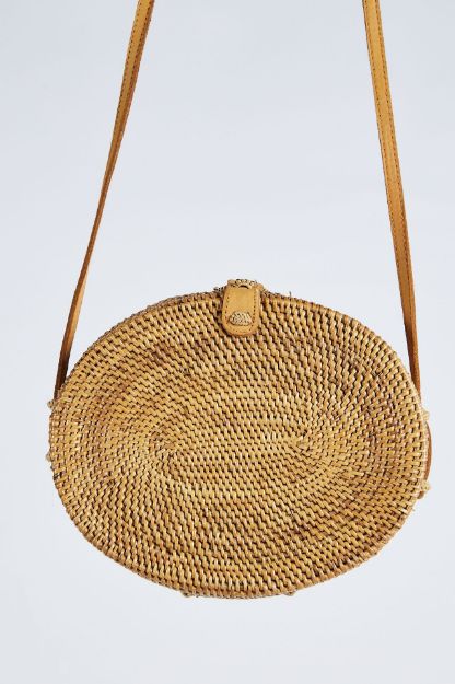 Image de Sac rotin KETAK oval naturel