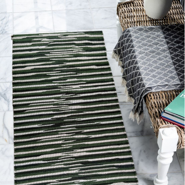 Image de Tapis en Tissu Recyclé Otto Green Mint